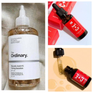 Pack Of 2 The Ordinary Glycolic Acid 240ml + Vitamin C Serum 15ml